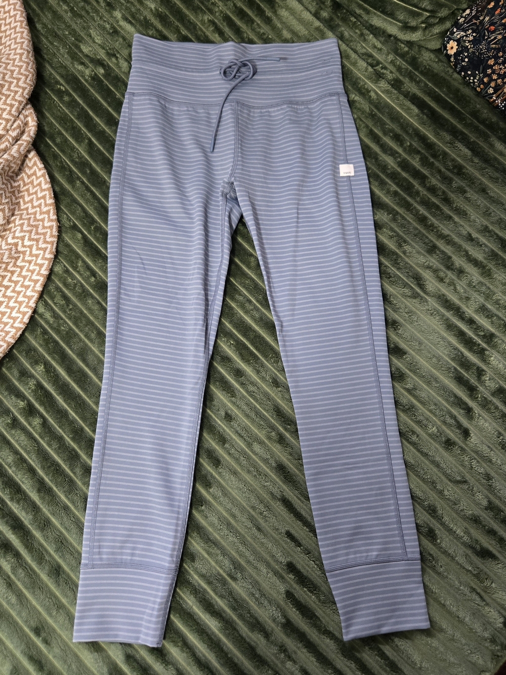 Vuori Blue Striped Daily Leggings
